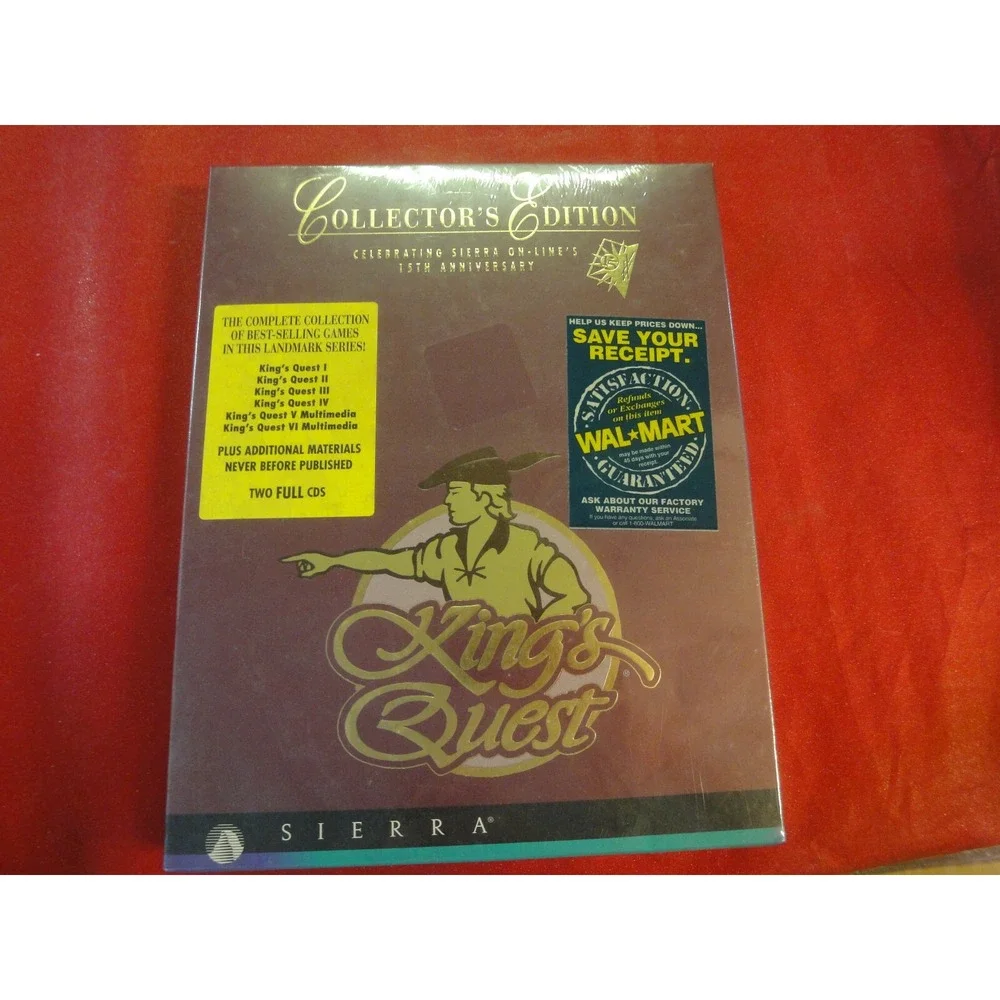 King's Quest: Collector's Edition Sierra Factory Sealed Big Box PC vintage Rare